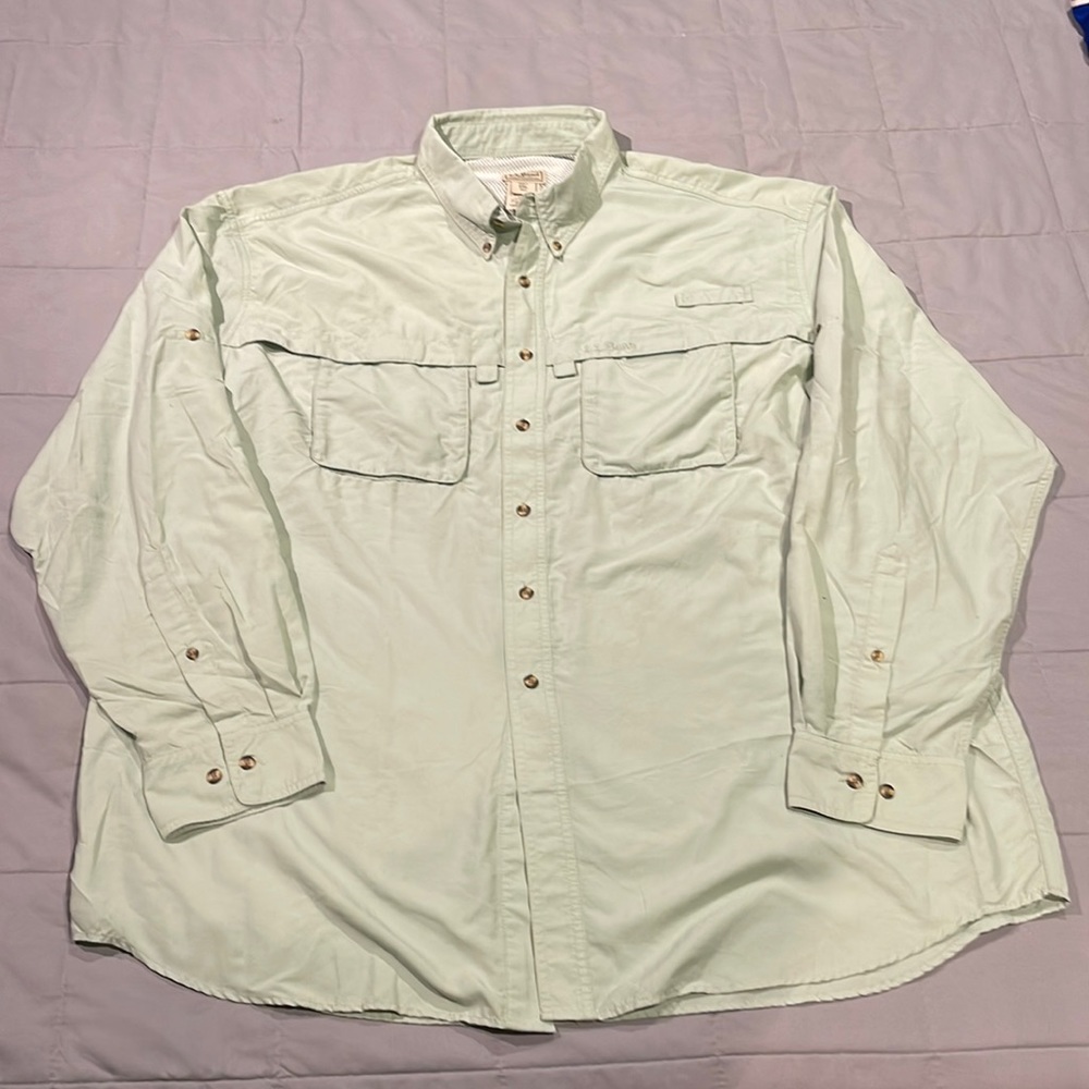 L. L. Bean fishing sun shirt mens XXL